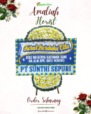 Papan Bunga Duka di Tanjunganom